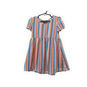 Size 4T Flip Flop Girls Striped Summer Dress #N-3-25-GLW